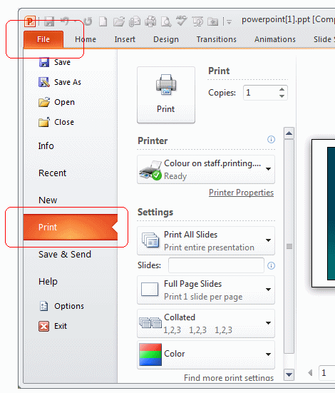 how do i print slide handouts from powerpoint for mac